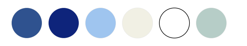 Bridal Colour Palette whites and blues with eucalyptus 